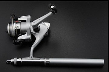 Telescopic Pen Rod with Spinning Reel