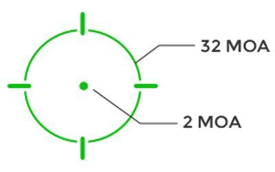 HOLOSUN 509T-GR 2MOA/32MOA GREEN