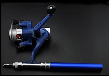 Telescopic Pen Rod with Spinning Reel